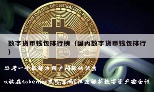 思考一个能解决用户问题的优秀

u放在tokenim里可靠吗？深度解析数字资产安全性